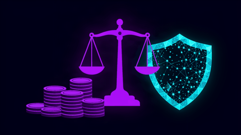 cybersecurity budget - abstract dark theme illustration