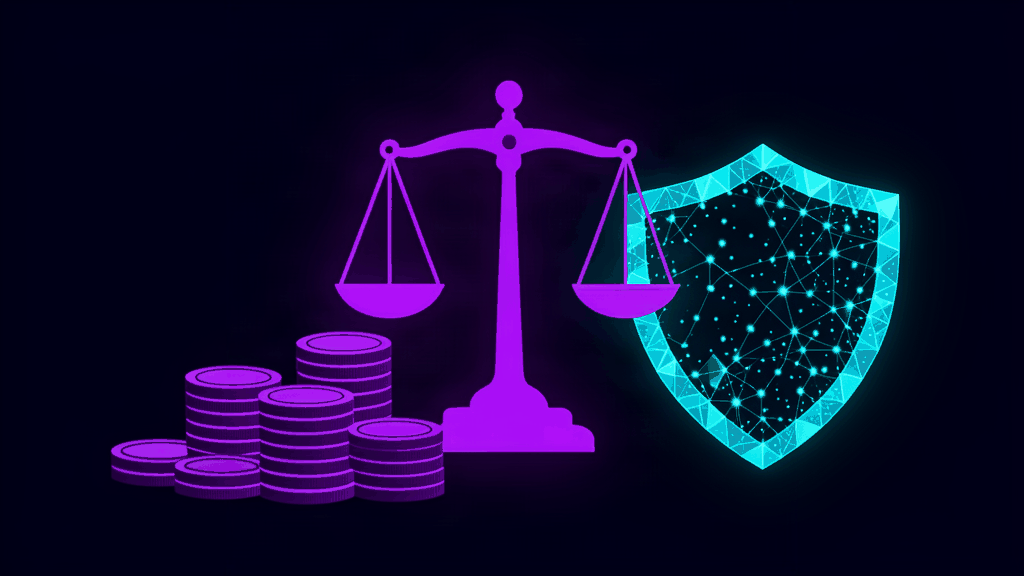 cybersecurity budget - abstract dark theme illustration
