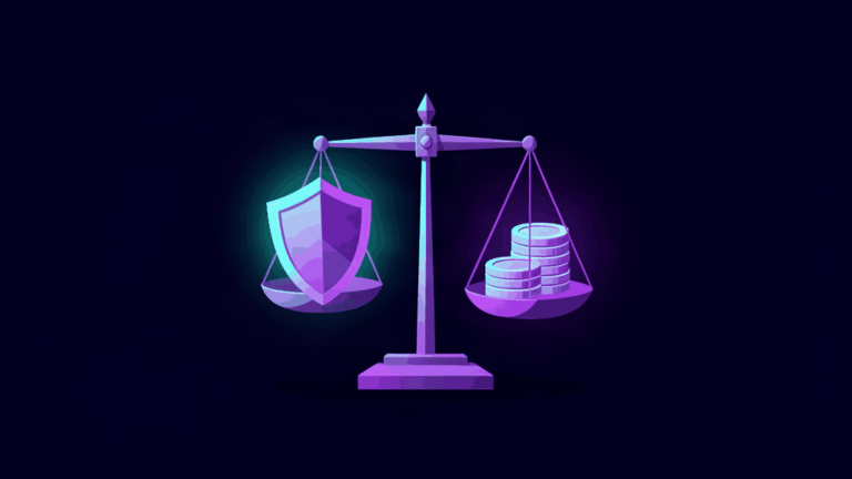 lower your cyber insurance premium - abstract dark theme illustration